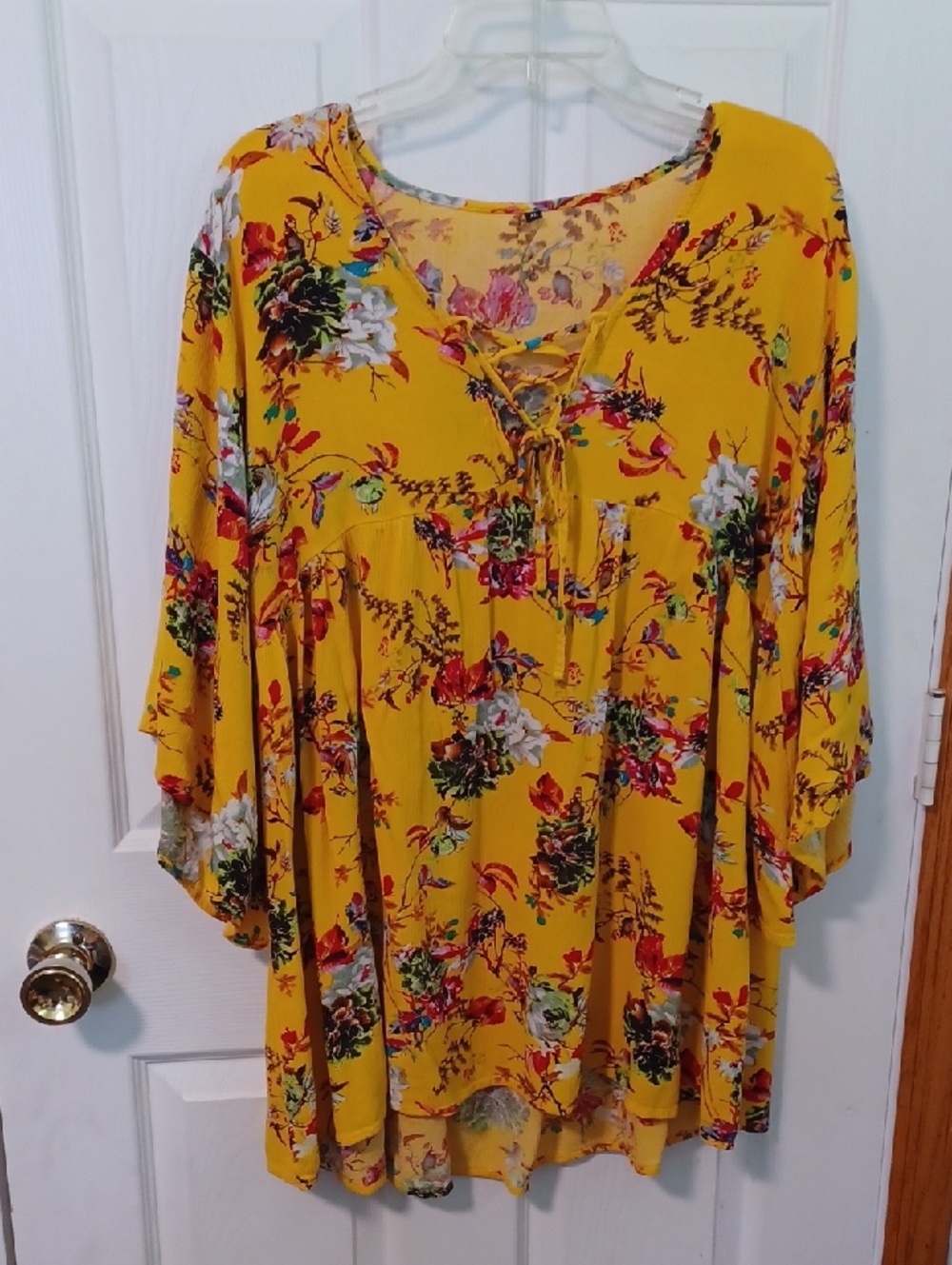 Milumia Bright Yellow Floral Mini Dress XL